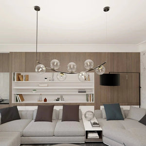 RITZ 7-lichts hanglamp - Helder glas