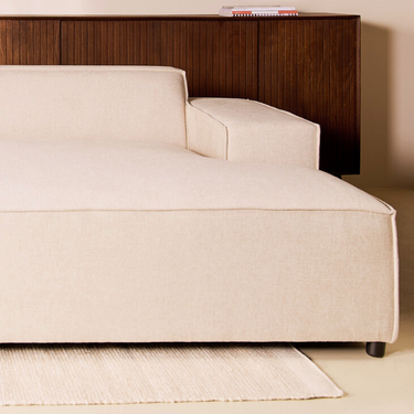 3-Zits Bank Lara - Stof Beige
