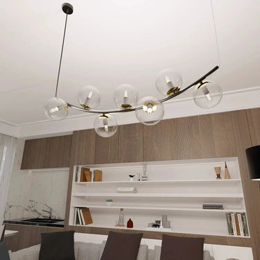 RITZ 7-lichts hanglamp - Helder glas