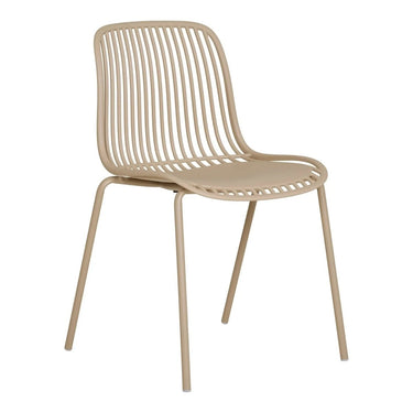 Set van 4 - Eetkamerstoel Branson - Kunststof Beige