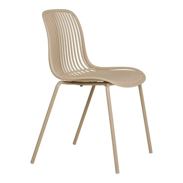Set van 4 - Eetkamerstoel Branson - Kunststof Beige