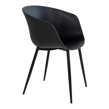 Set van 2 - Eetkamerstoel Roda - Kunststof Zwart