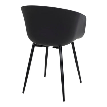 Set van 2 - Eetkamerstoel Roda - Kunststof Zwart