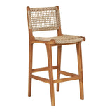 Derby Barkruk Naturel teak - 45 cm breed - Mooier Thuis