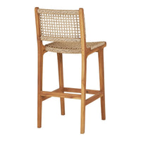 Derby Barkruk Naturel teak - afbeelding 2