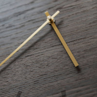 Wandklok Donker Eiken - Ø28 Gouden Wijzers