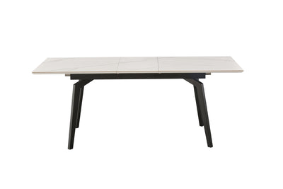 VENUS Uitschuifbare Eettafel Wit Marmer 160-200x90 cm