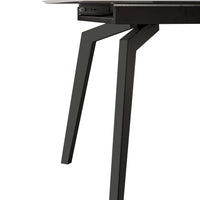 VENUS Uitschuifbare Eettafel Wit Marmer 160-200x90 cm