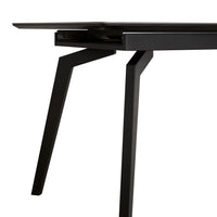 VENUS Uitschuifbare Eettafel Zwart Marmer 160-200x90 cm