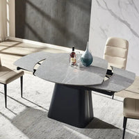 RICK Uitschuifbare Eettafel Grijs Marmer 160-240x90 cm