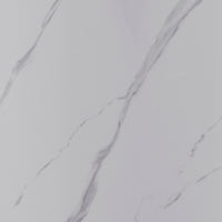 RENO Uitschuifbare Eettafel Wit Marmer 136-196x90 cm