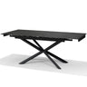 RENO Uitschuifbare Eettafel Zwart Marmer 136-196x90 cm uitschuiftafel - rechthoekig - Mooier Thuis