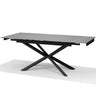 RENO Uitschuifbare Eettafel Grijs Marmer 136-196x90 cm uitschuiftafel - rechthoekig - Mooier Thuis