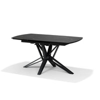 VEGAS Uitschuifbare Eettafel Zwart Marmer 160-240x90 cm