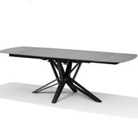 VEGAS Uitschuifbare Eettafel Grijs Marmer 160-240x90 cm