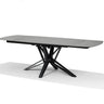 VEGAS Uitschuifbare Eettafel Grijs Marmer 160-240x90 cm uitschuiftafel - ovaal - Mooier Thuis