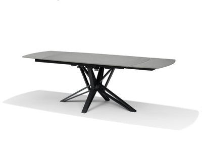 VEGAS Uitschuifbare Eettafel Grijs Marmer 160-240x90 cm