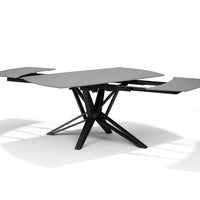 VEGAS Uitschuifbare Eettafel Grijs Marmer 160-240x90 cm