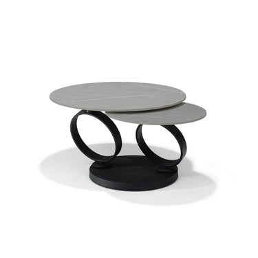 Salontafel Orion - Deckstone Grijs - 2 Draaibare Bladen