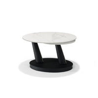 Salontafel Antares - Deckstone Wit - 2 Draaibare Bladen - afbeelding 2