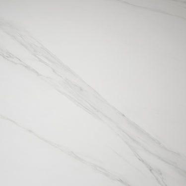Couchtisch DELOS - Deckstone Weiß - Eiche Säulenfuß 120x60 cm