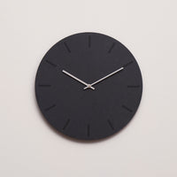 Wandklok Antraciet MDF - Ø38 Zilveren Wijzers