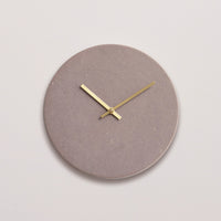 Wandklok Taupe Valchromat - Ø38 Gouden Wijzers