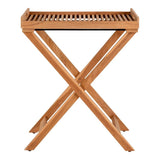 Ronda Bijzettafel van massief teak - bruin en naturel - Mooier Thuis
