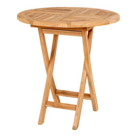 Oviedo Bijzettafel van teak naturel Ø70 cm - Mooier Thuis