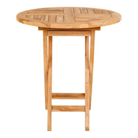 House of Nordic Oviedo Bijzettafel van teak naturel Ø70 cm