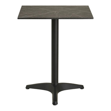 Bistrotisch Marmoroptik grau/schwarz 60 cm