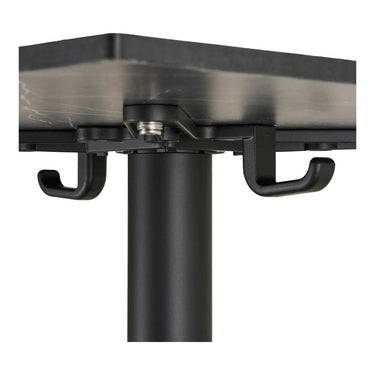 Bistrotisch Marmoroptik grau/schwarz 60 cm