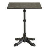 Bistrotafel marmerlook grijs/zwart 60 cm - grijs en zwart - Mooier Thuis (2)