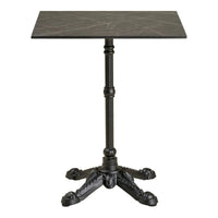 Bistrotafel marmerlook grijs/zwart 60 cm - Mooier Thuis