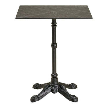 Bistrotisch Marmoroptik grau/schwarz 60 cm