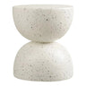 Bonita Bijzettafel met terrazzo-look - wit Ø40 cm - rond - Mooier Thuis
