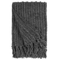 Winterhome luxe veganistische deken Galloway Anthracite - Mooier Thuis