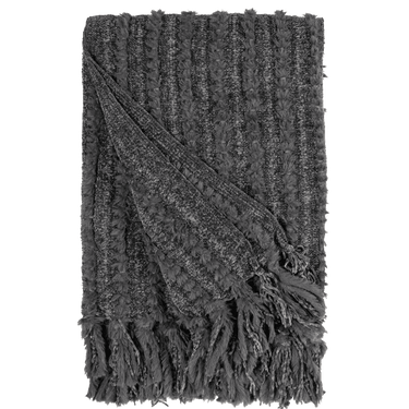 Winterhome luxe veganistische deken Galloway Anthracite