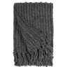 Winterhome luxe veganistische deken Galloway Anthracite plaid/deken - antraciet - Mooier Thuis