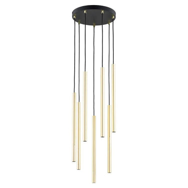 SELTER 7-lichts hanglamp - Goud buizen