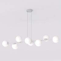 Magnus hanglamp opaalwit glas 8-lichts