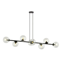 ROSSI 8-lichts hanglamp - Helder glas - Mooier Thuis