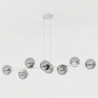 Magnus hanglamp smoked glas 8-lichts grijs