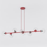 Magnus hanglamp helder glas 8-lichts transparant