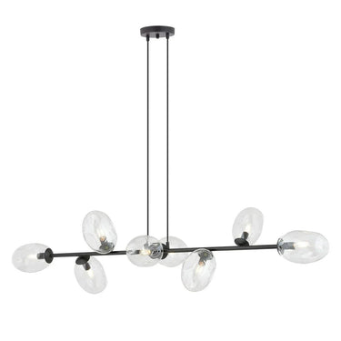 PANDORA 8-lichts hanglamp - Helder glas