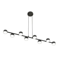 MEGARA 8-lichts hanglamp - Zwart frame - Mooier Thuis