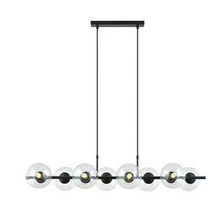 RORY 8-lichts hanglamp - Helder glas