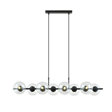 RORY 8-lichts hanglamp - Helder glas