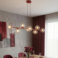 Magnus hanglamp helder glas 8-lichts transparant