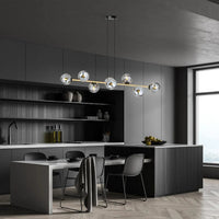GRAVITY 8-lichts hanglamp - Smoked glas - afbeelding 2